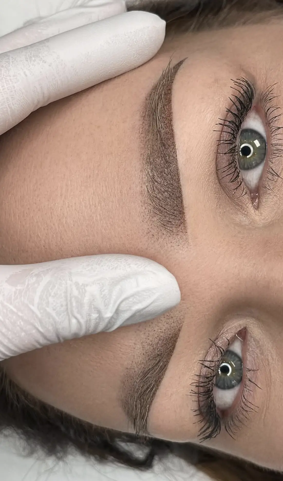 ombre brows healing stages